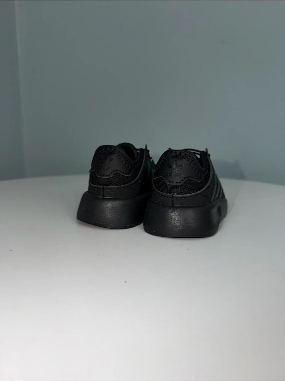 adidas Kids (infant) Black Mesh Lace-Up elastic Sneakers
